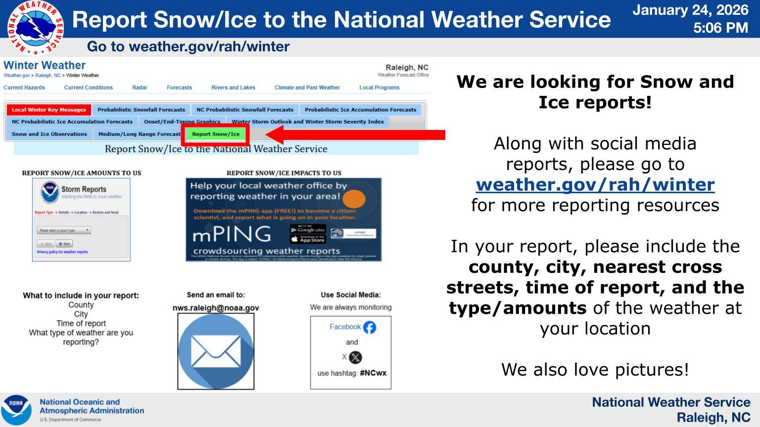 ️During winter... - US National Weather Service Raleigh NC | Facebook