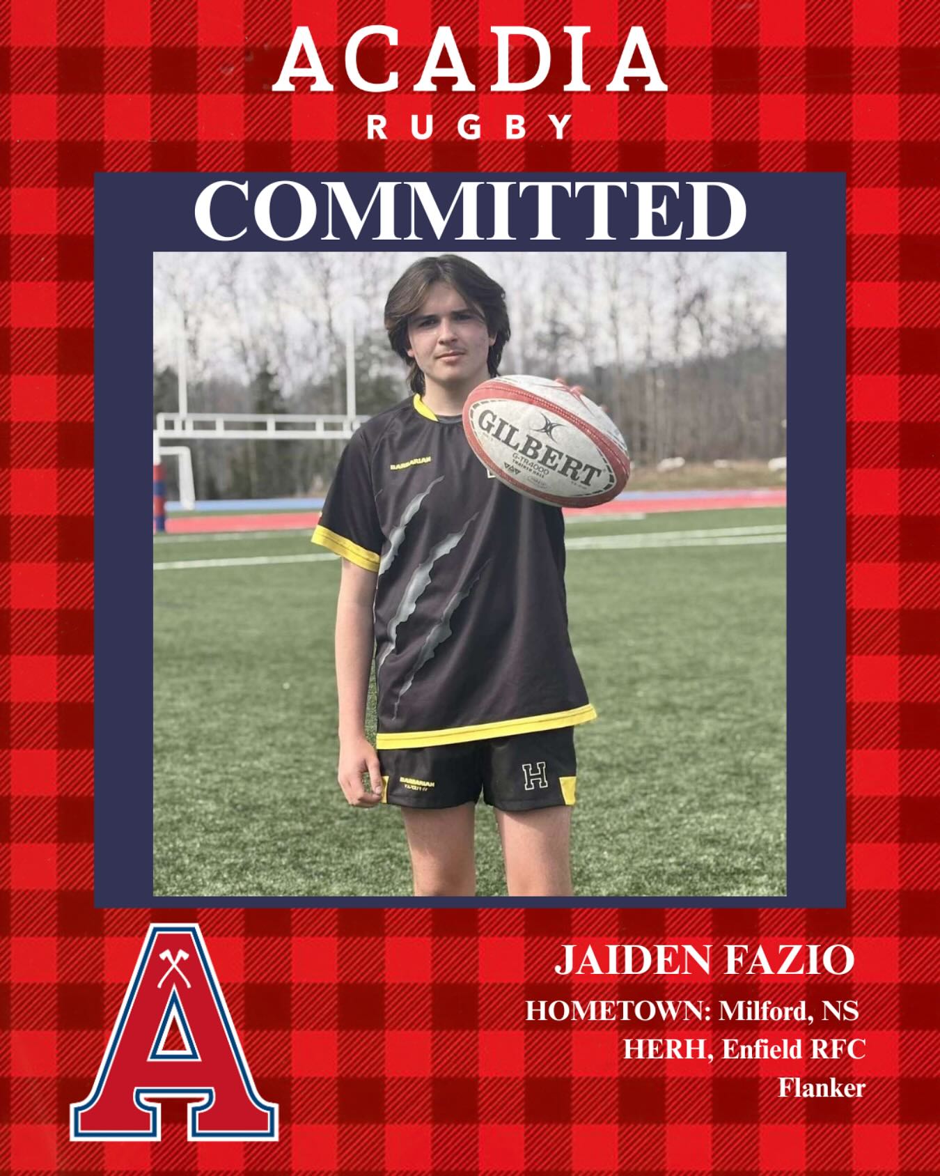 Acadia - Acadia Men’s Rugby is excited to annouce another new recruit ...