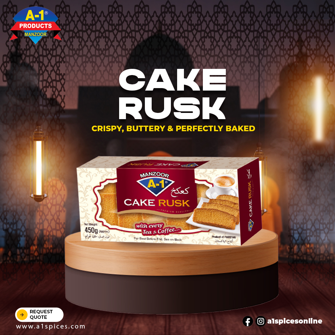 A-1 - Enjoy the classic tea-time delight with A-1 Cake Rusk, light ...
