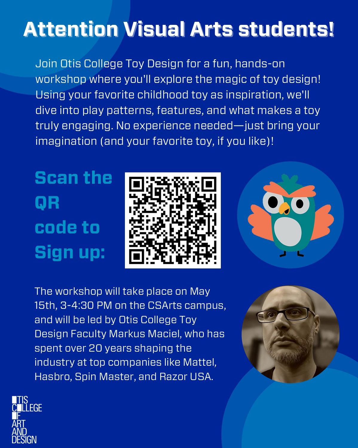CSArts-SGV - 🧸 Toy Design Workshop with Markus Maciel Join Otis College ...