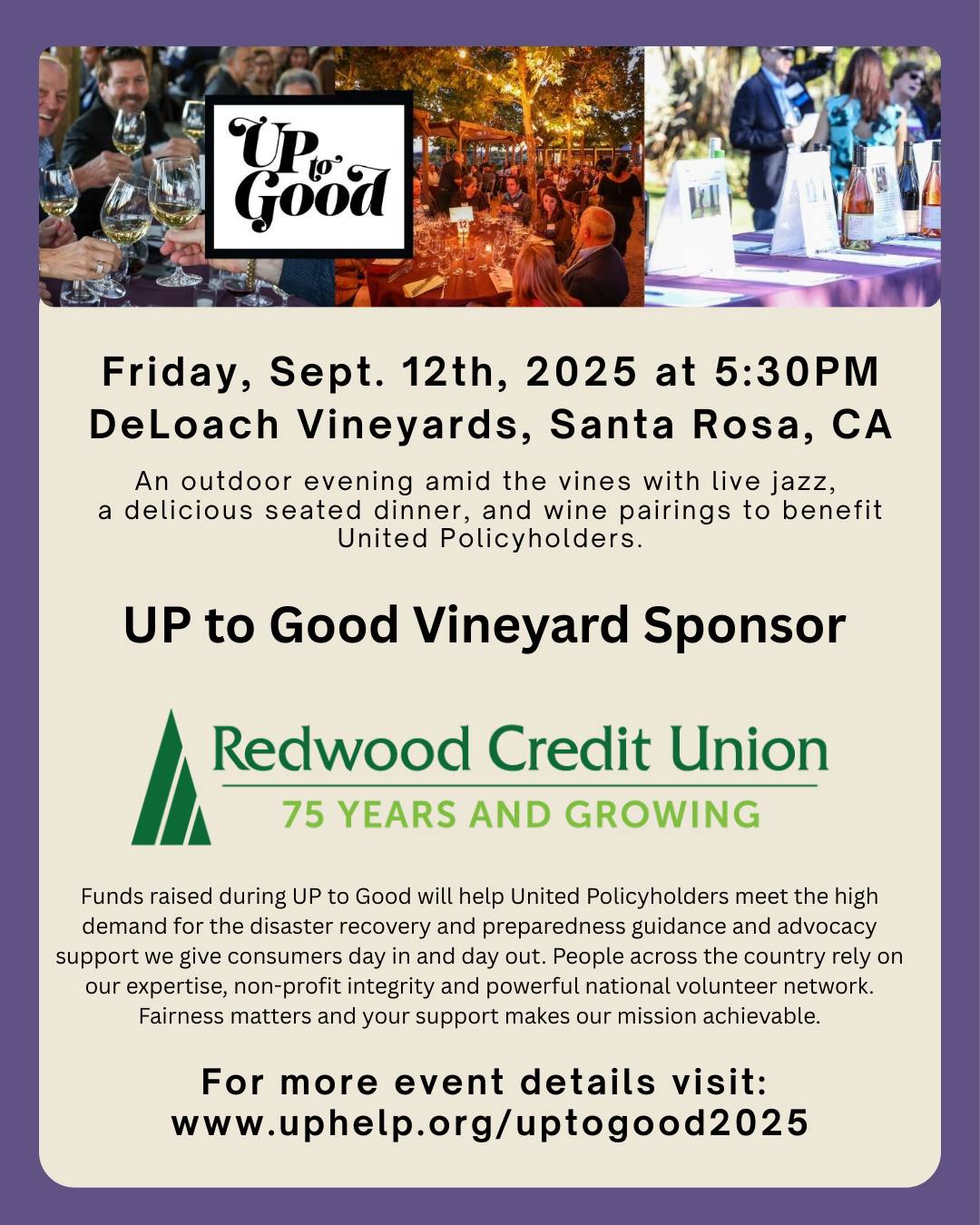 Redwood - We're thrilled to be a presenting sponsor for the UP to Good ...