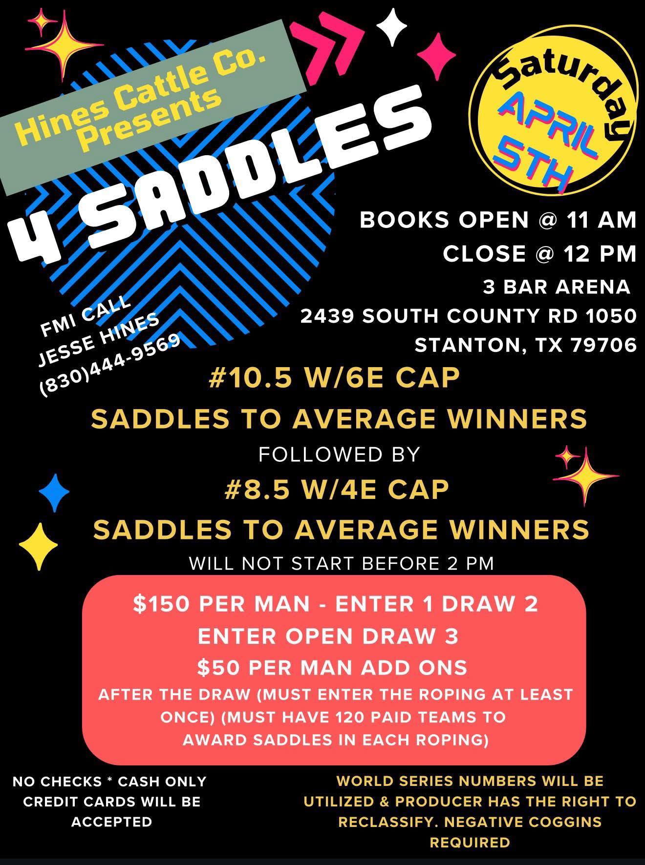 3 Bar Arena | Stanton TX