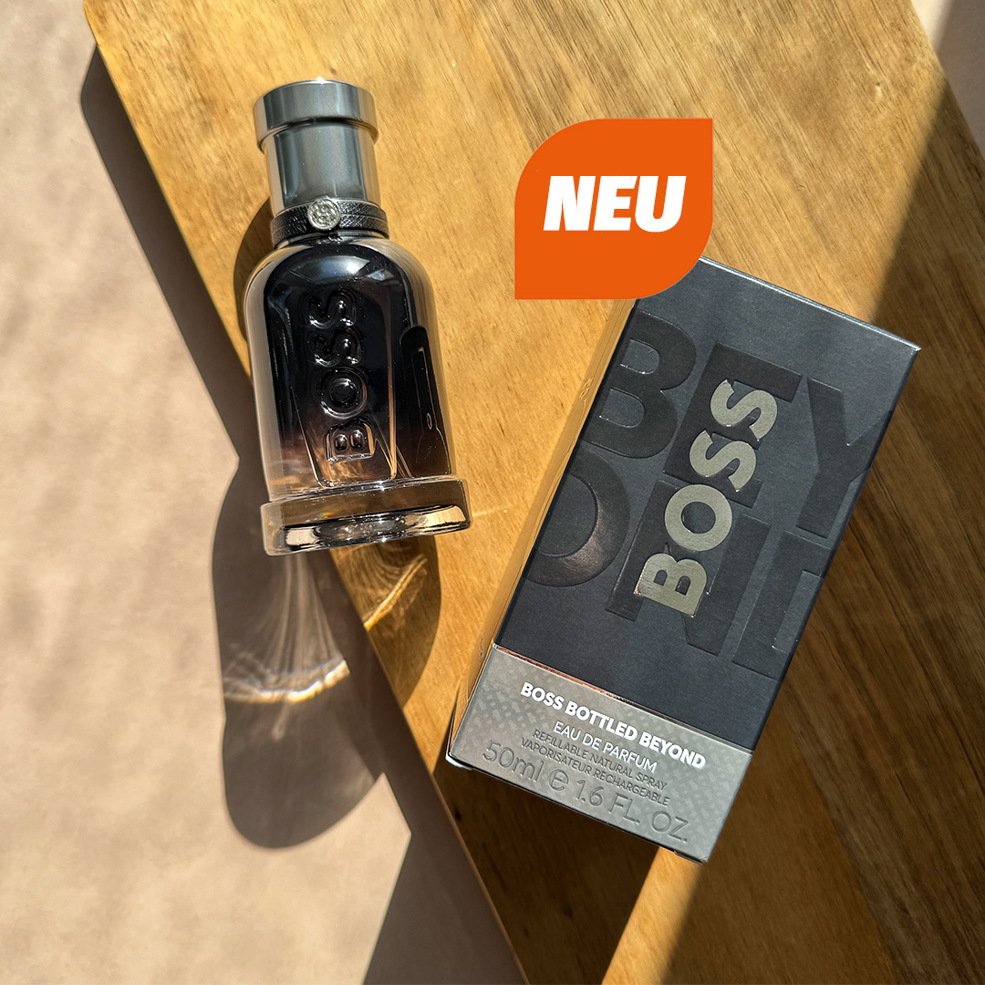 ✨ NEU: BOSS BOTTLED BEYOND ✨ Bereit, über dich hinauszuwachsen? Der neue Duft von BOSS ist da – und er setzt ein kraftvolles Statement. BOSS BOTTLED BEYOND vereint die energiegeladene Frische von