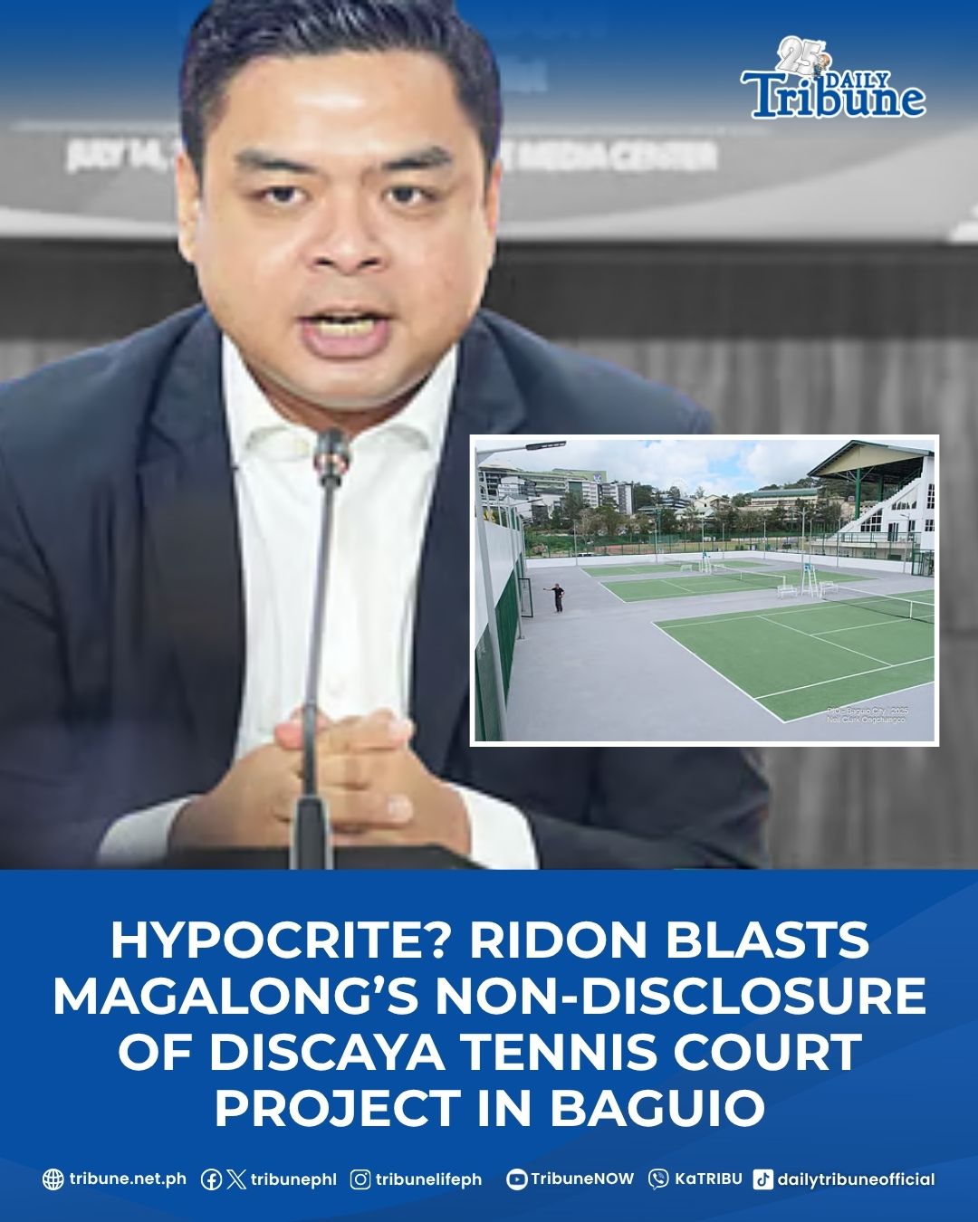 Daily Tribune - Bicol Saro Rep. Terry Ridon blasted... | Facebook