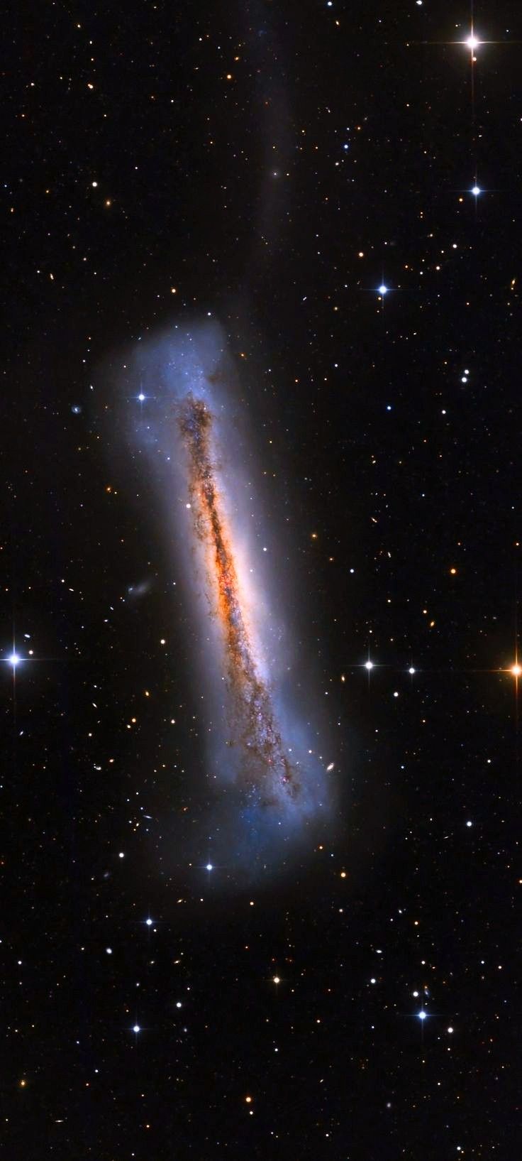 Cristi - NGC 3628 The image shows the unbarred spiral galaxy NGC 3628 ...