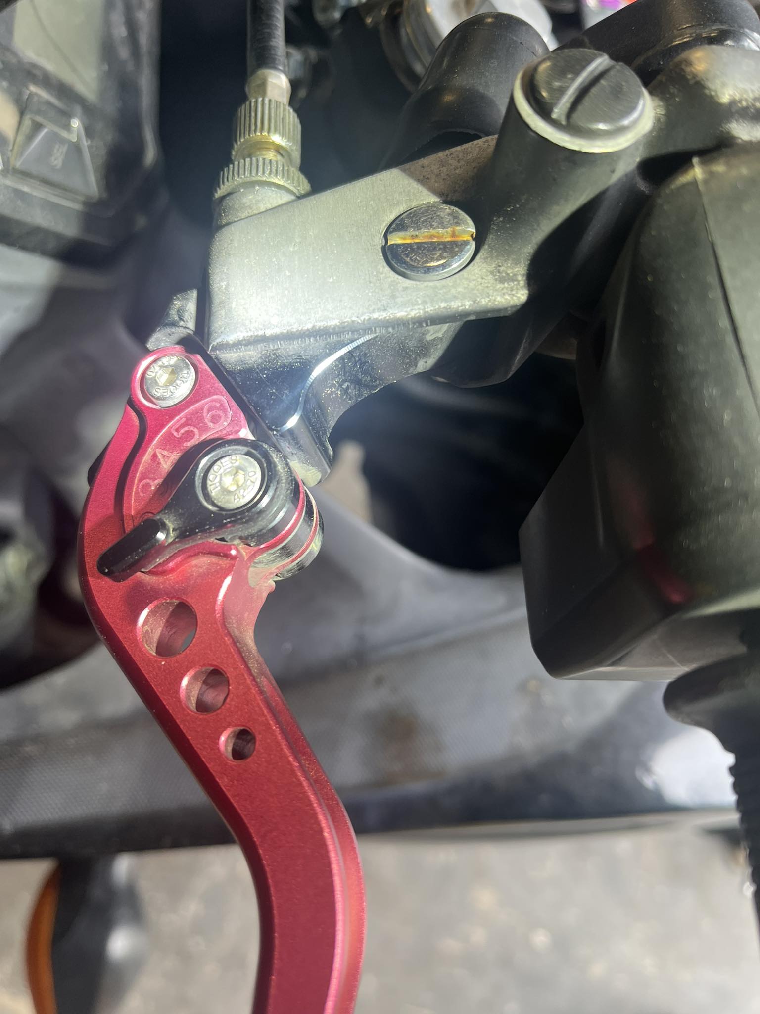 JMP Aluminum Clutch Lever Black, Left Side, For Honda CB500 CB500S, OEM 53178-MBL-610