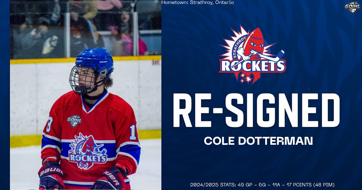Strathroy - The Rockets are pleased to announce the Re-Signing of local ...