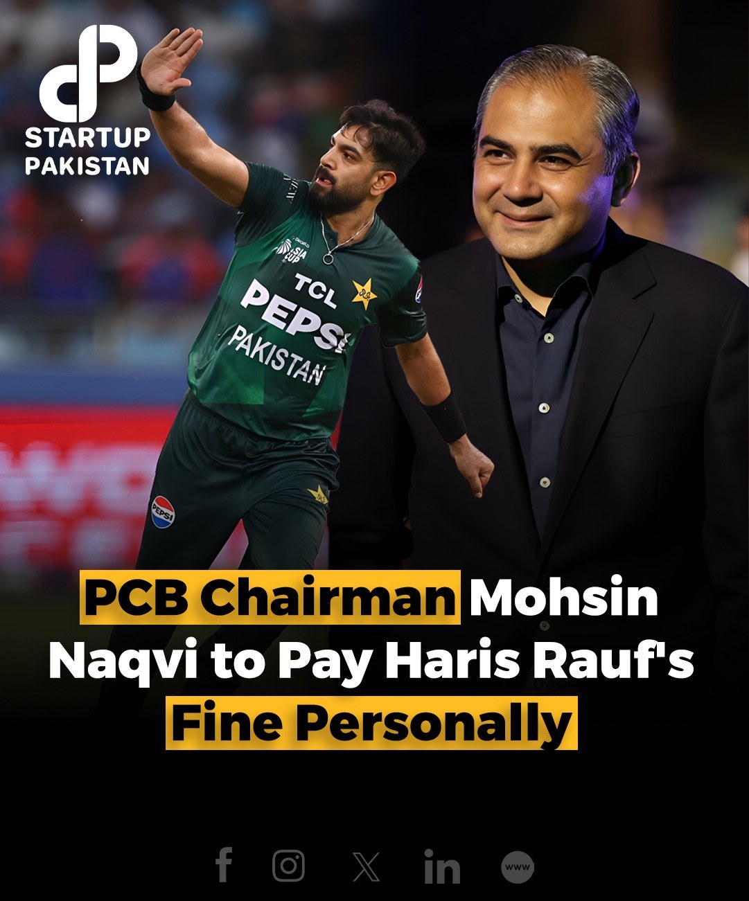 Startup - Pakistan Cricket Board (PCB) Chairman Mohsin Naqvi has ...
