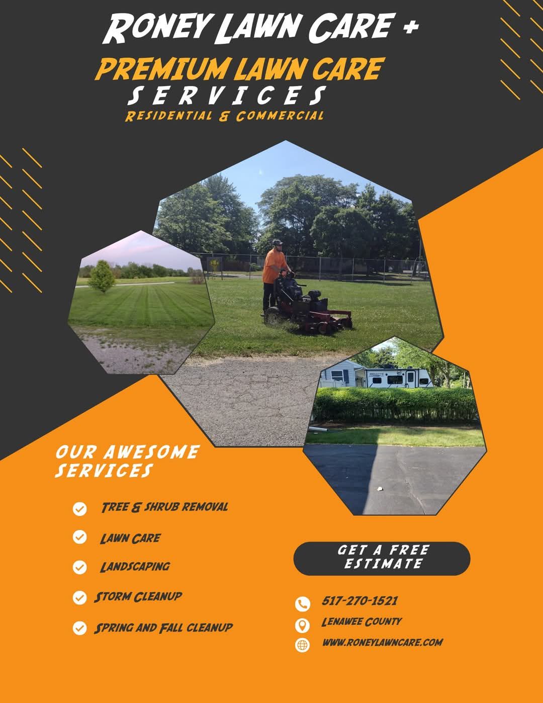 Roney Lawn Care + | Adrian MI