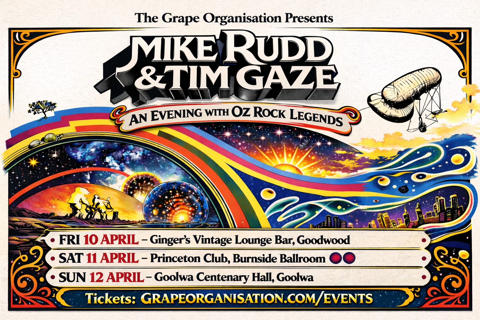 Mike Rudd with Tim Gaze - Goolwa Centenary Hall