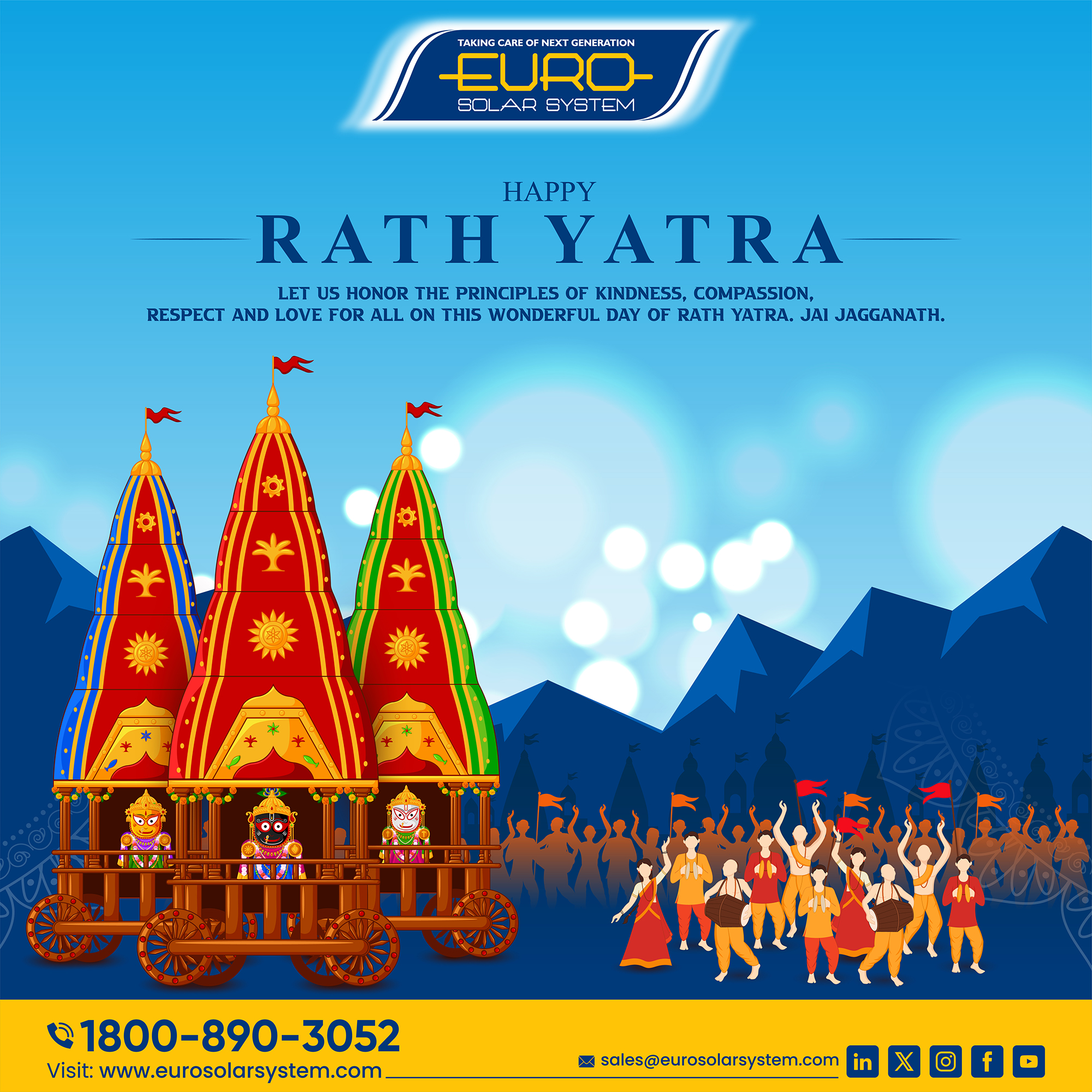 Euro - Wishing You a Blessed Rath Yatra! 🌟 As the divine chariots of ...