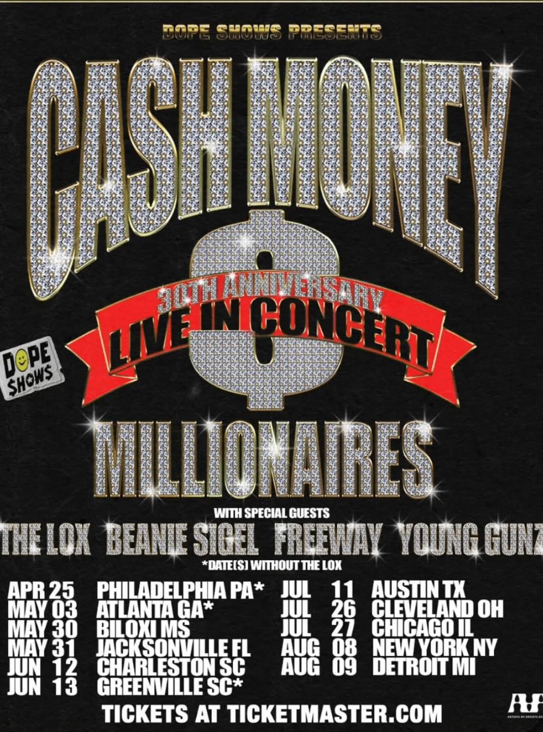 Cash Money Millionaires 30th Anniversary Tour has been announced.