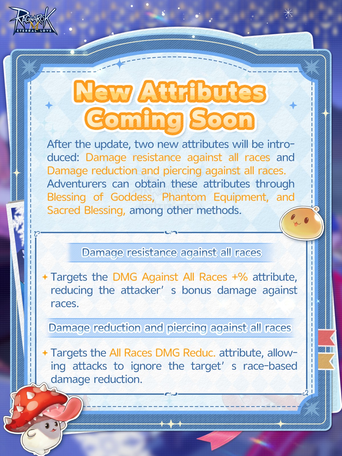 📌 New Attributes Coming Soon... - Ragnarok M: Eternal Love | Facebook