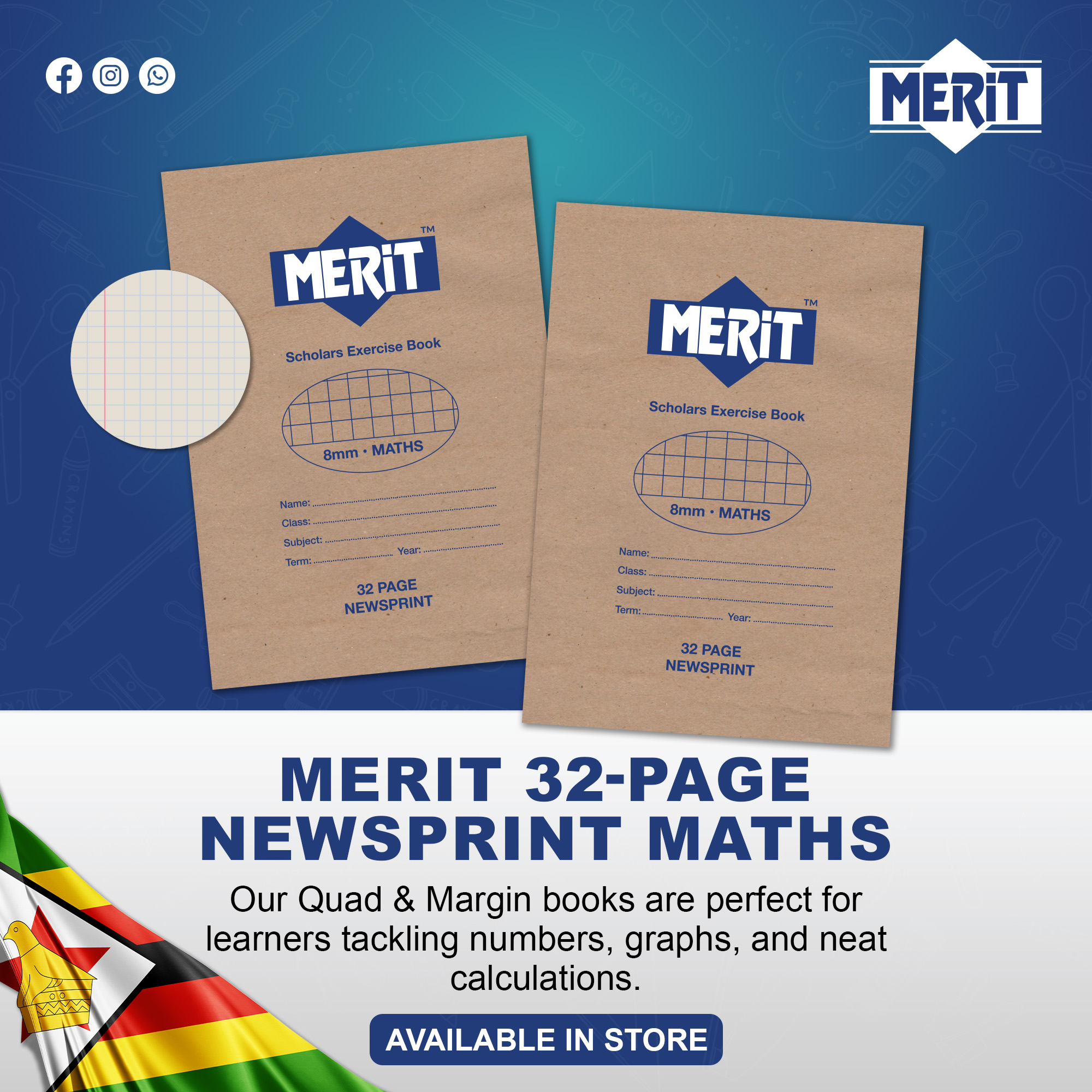 Merit - Math made easier! Our Quad & Margin books are perfect for ...