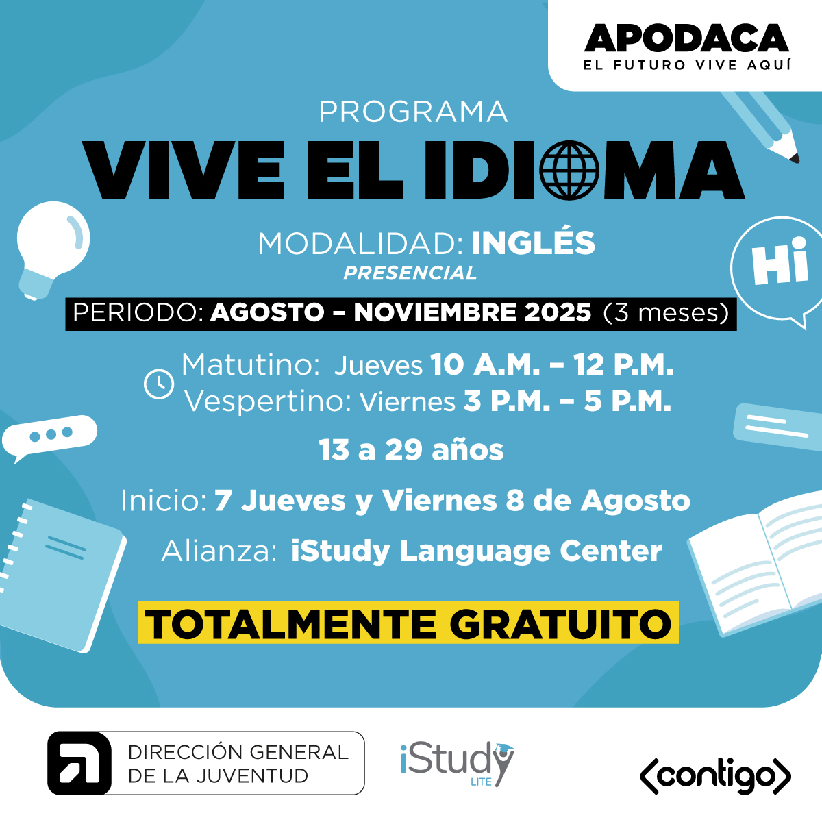 Dirección - 📝 VIVE EL IDIOMA 🇺🇸🇬🇧 La Dirección General de la Juventud ...