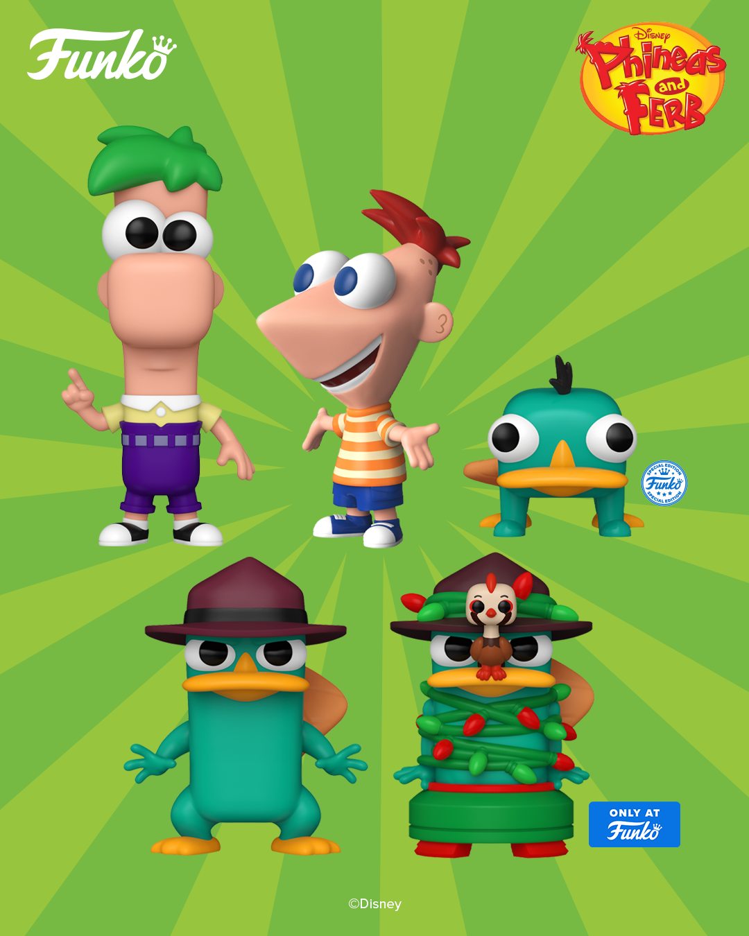 Phineas and 2種セット Ferb アクリルキーホルダー