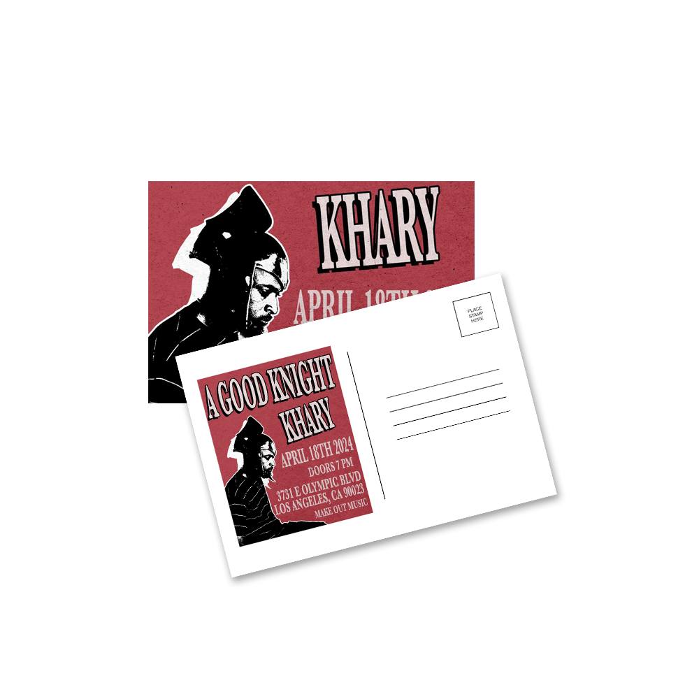 Khary - I found some leftover postcards from my LA show... | Facebook