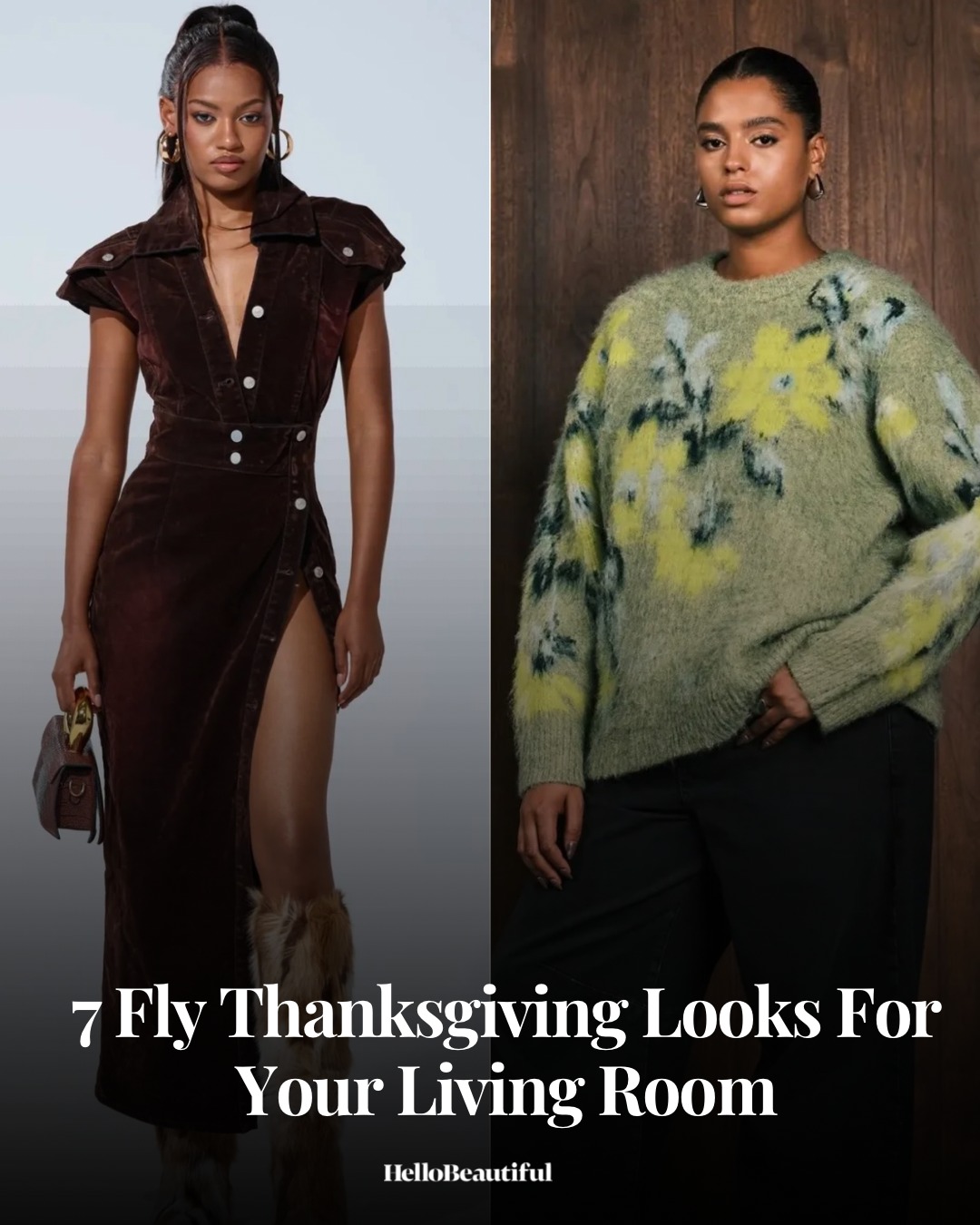 HelloBeautiful - Thanksgiving living room fashion is a thing. It’s a ...