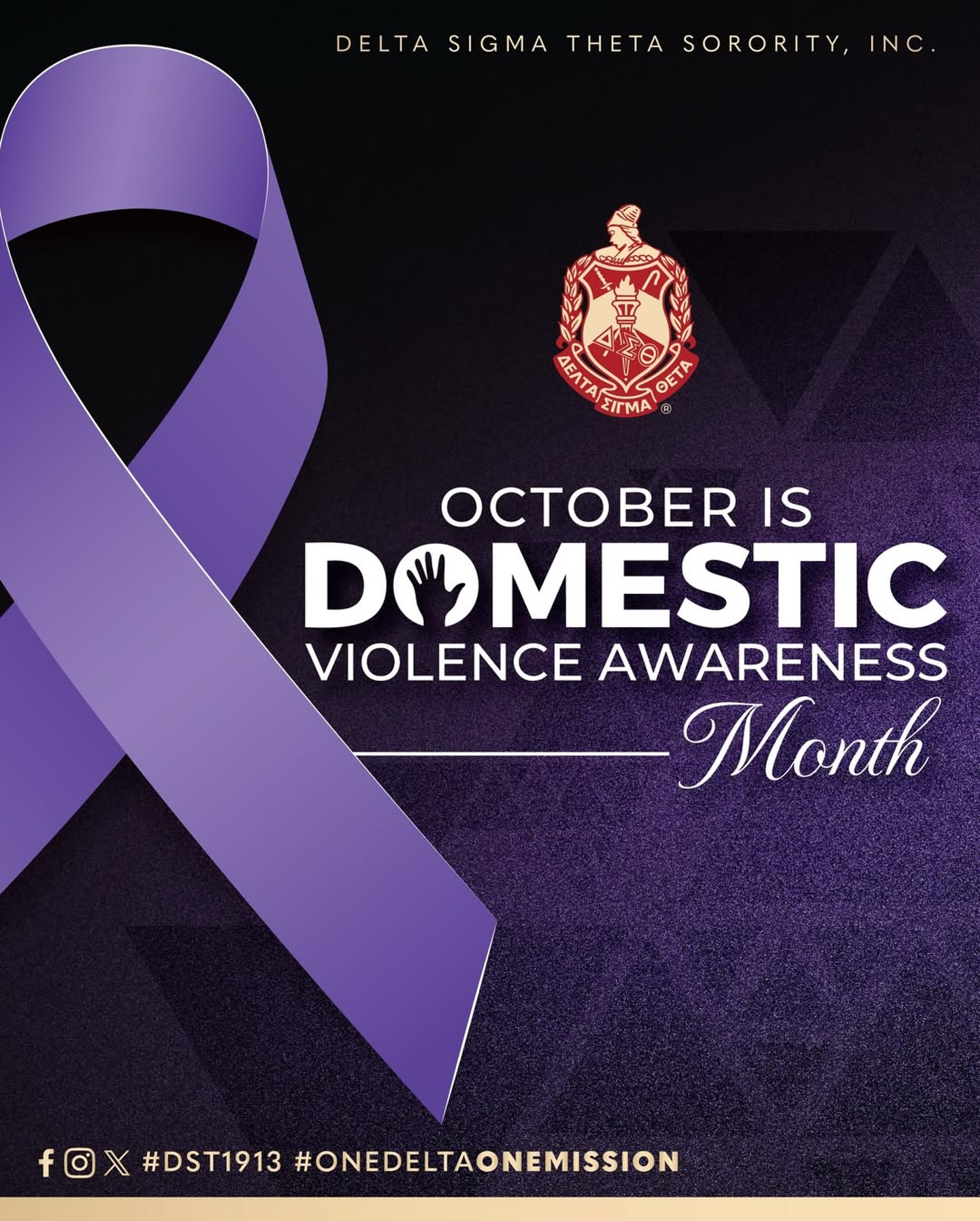 #Repost @dstinc1913 ・・・ October is Domestic Violence Awareness Month 💜 ...