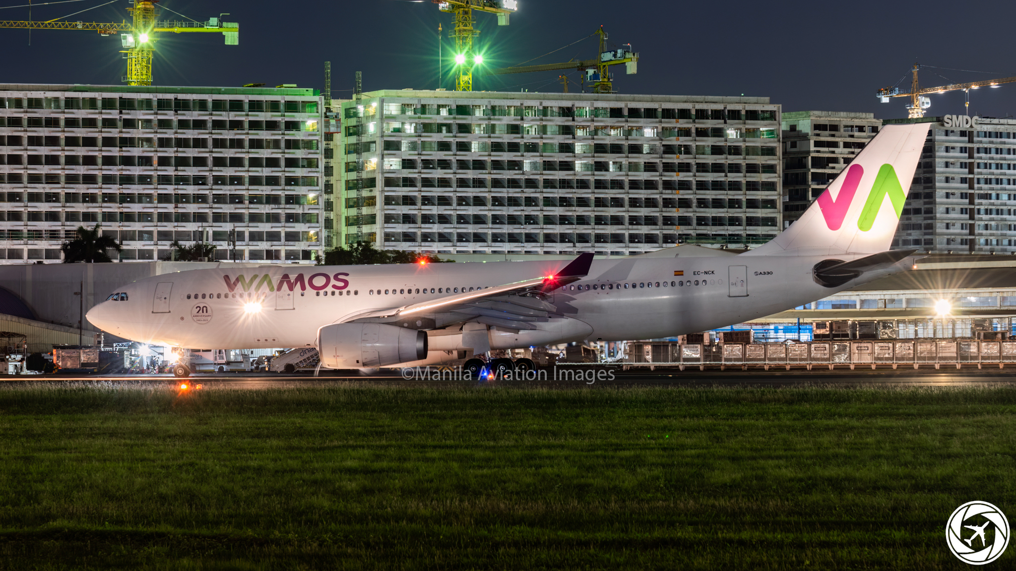 Manila - Wamos Air Airbus A330 (registration: EC-NCK) operating as ...