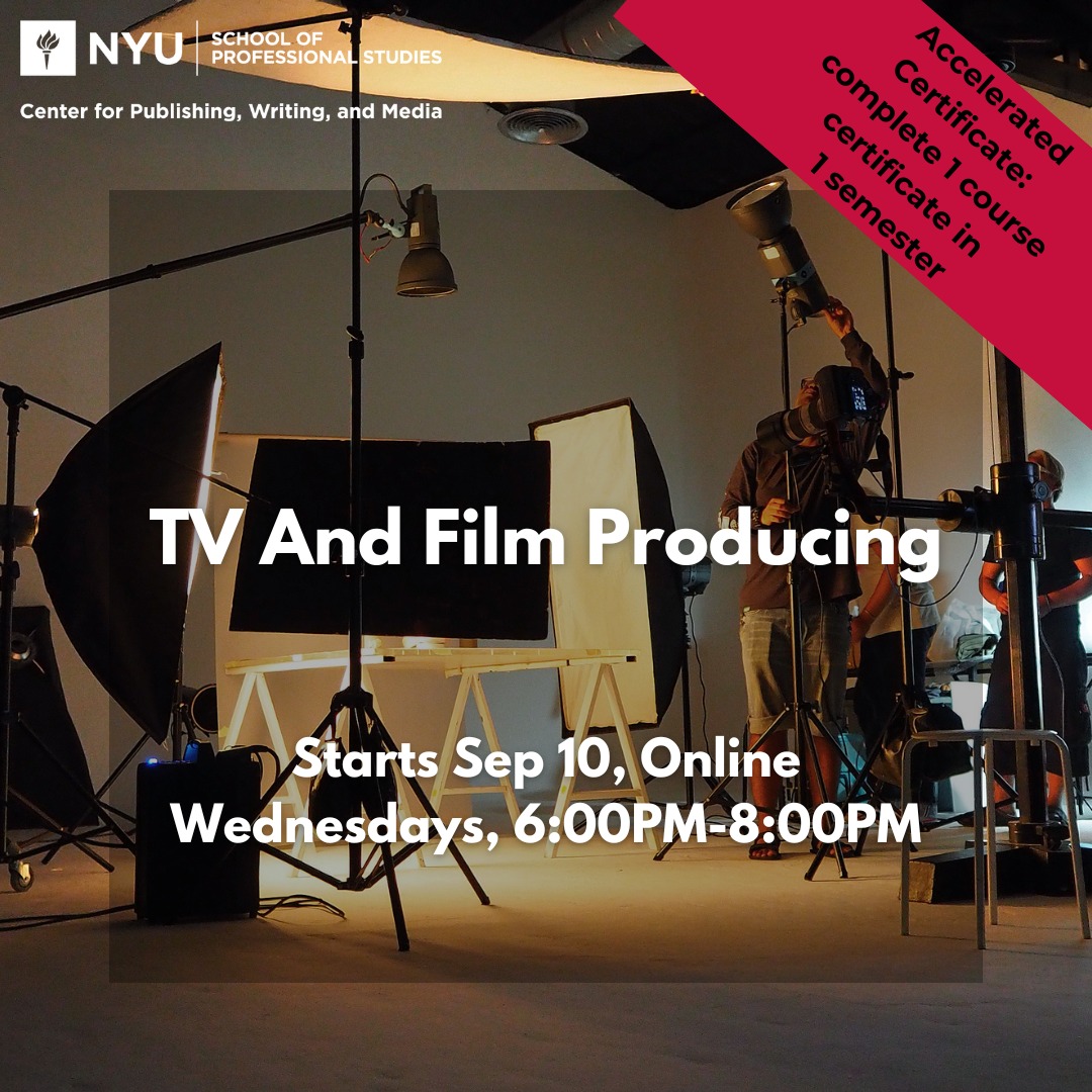 NYU SPS Center for Publishing, Writing, and Media | New York NY