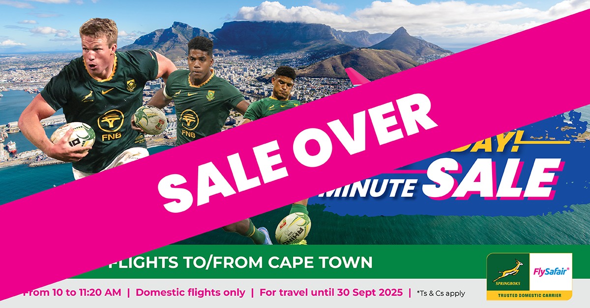 FlySafair - And just like that, full-time’s been called on our Bok ...