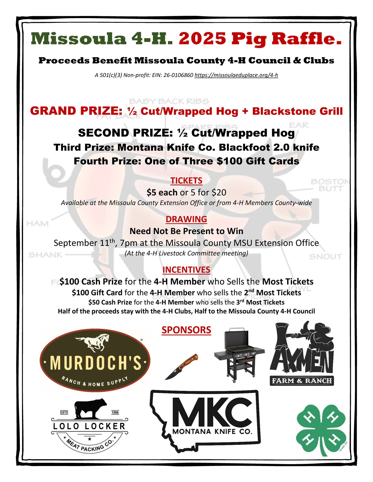FYI Missoula 4-H Families: We draw... - Missoula County 4-H | Facebook