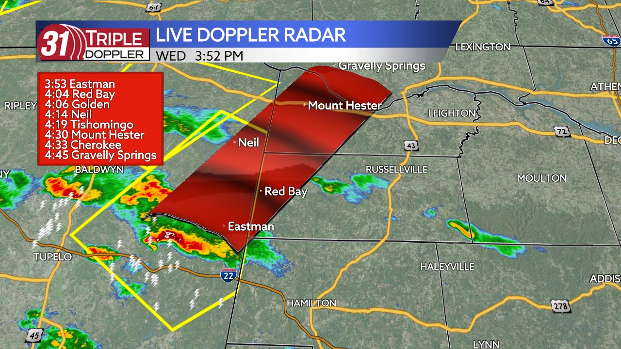 Meteorologist - A severe storm near Fulton, MS will likely clip parts ...