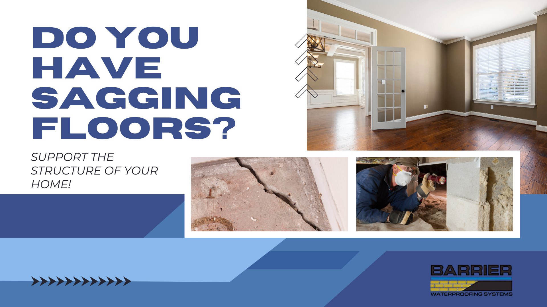 Barrier - 🚨 Sagging Floors? It Could Be Your Foundation! 🚨 Is your ...