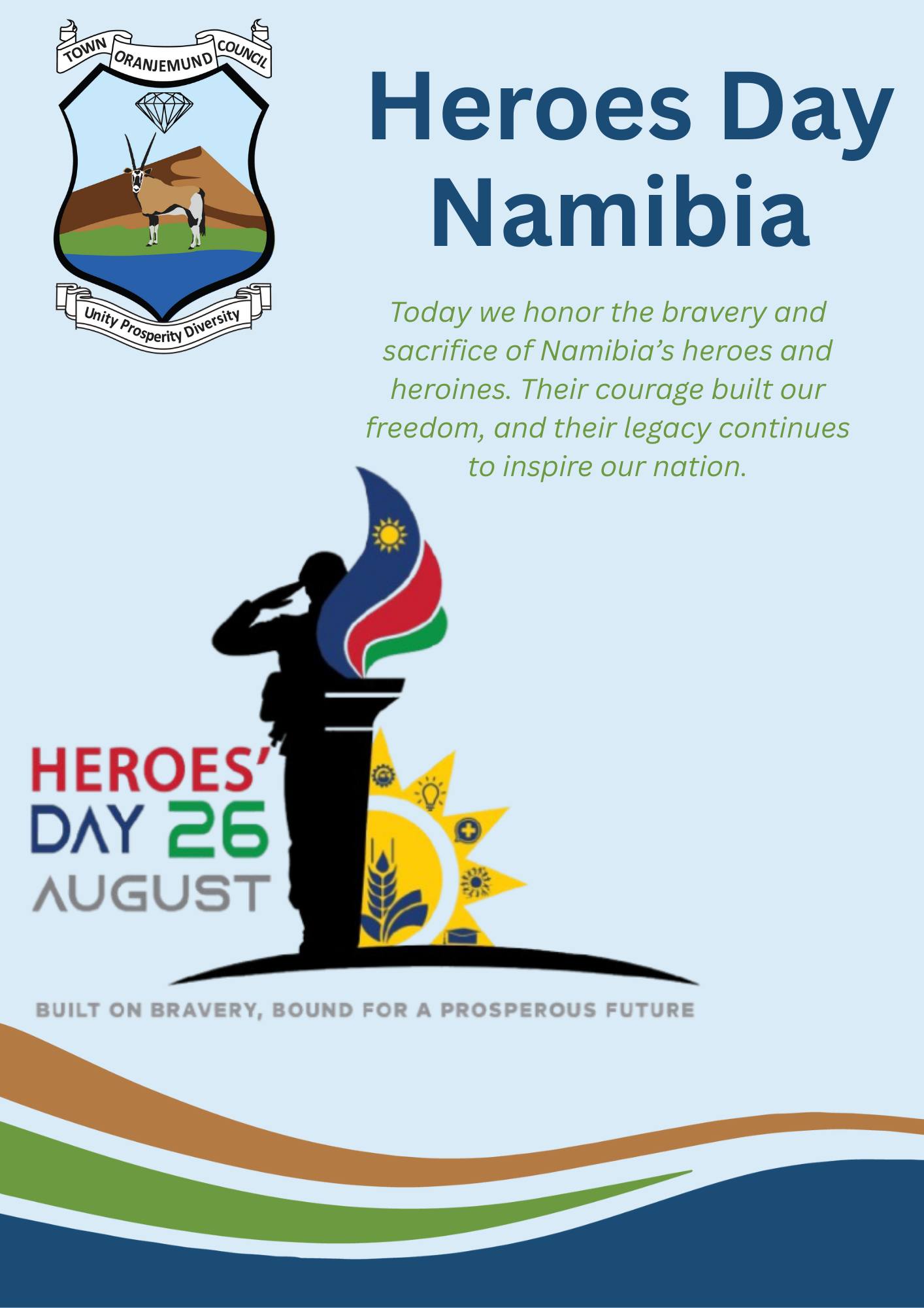 26 August 2025 - Heroes Day... - Oranjemund Town Council | Facebook