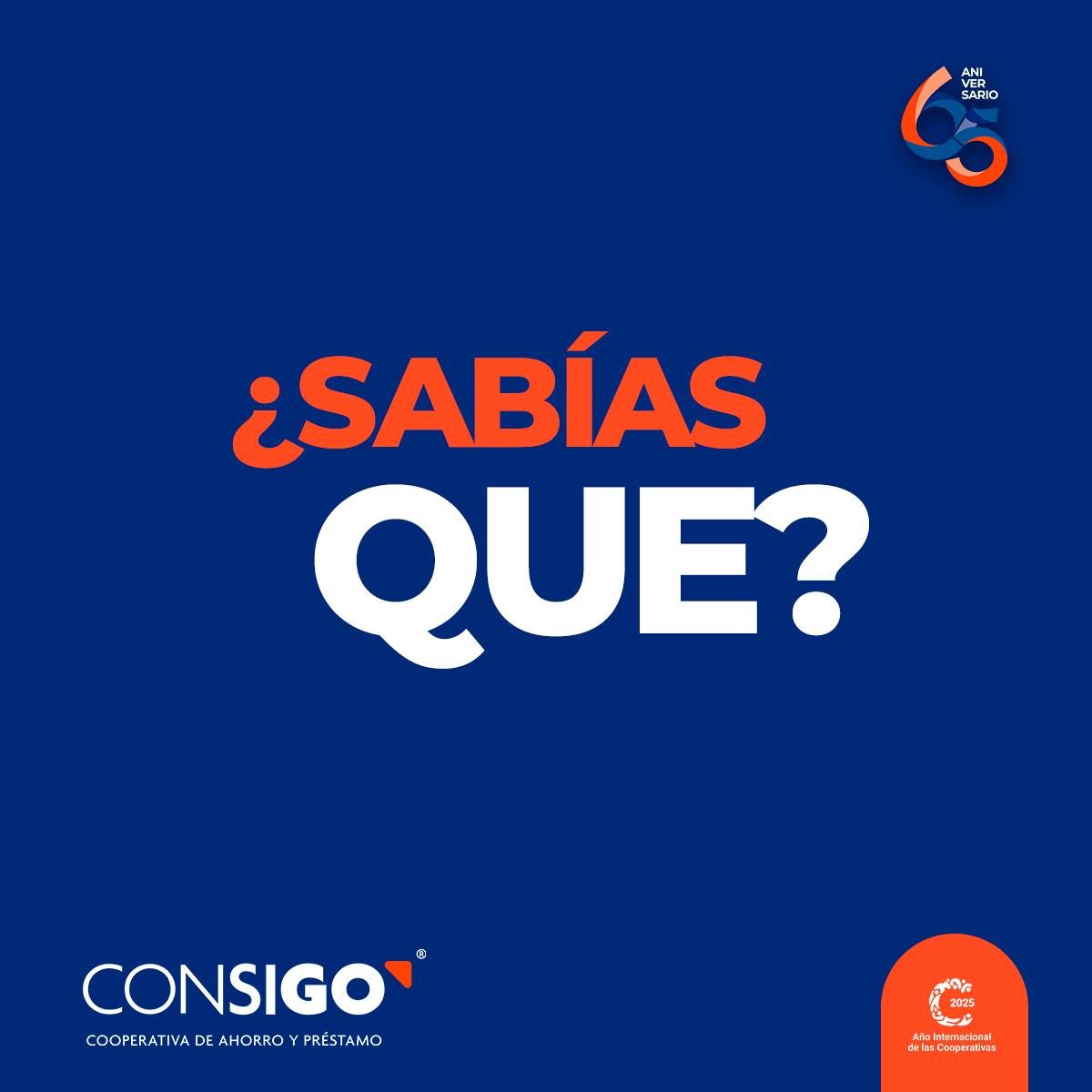 ¿Sabías qué? Tu Cooperativa CONSIGO... - Cooperativa CONSIGO | Facebook