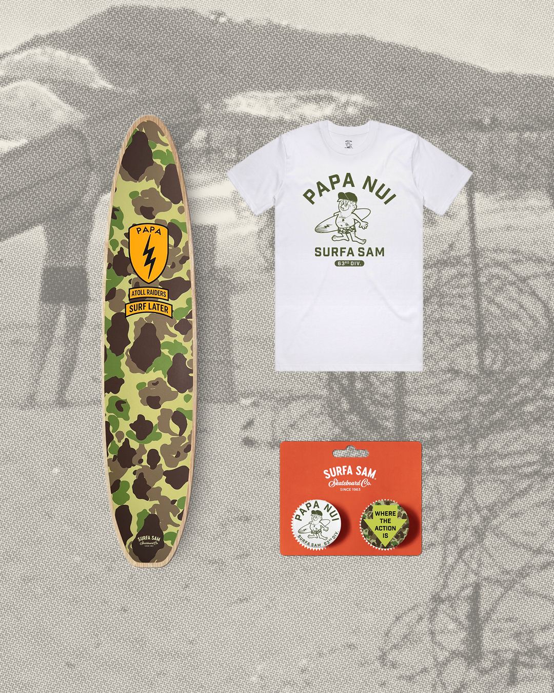 Surfa - ** AVAILABLE NOW ** The Surfa Sam x Papa Nui collaboration is ...