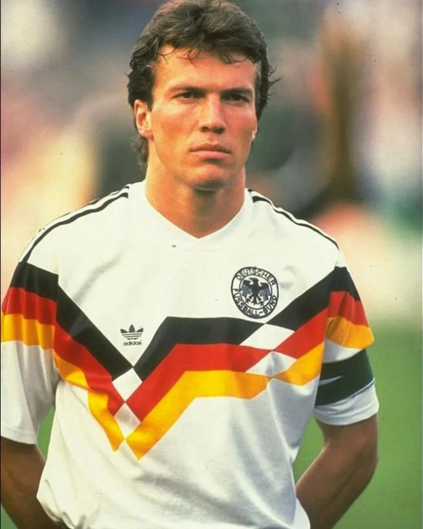 Jurgen Klinsmann at World Cup Italia90: a stunning tracktop by 