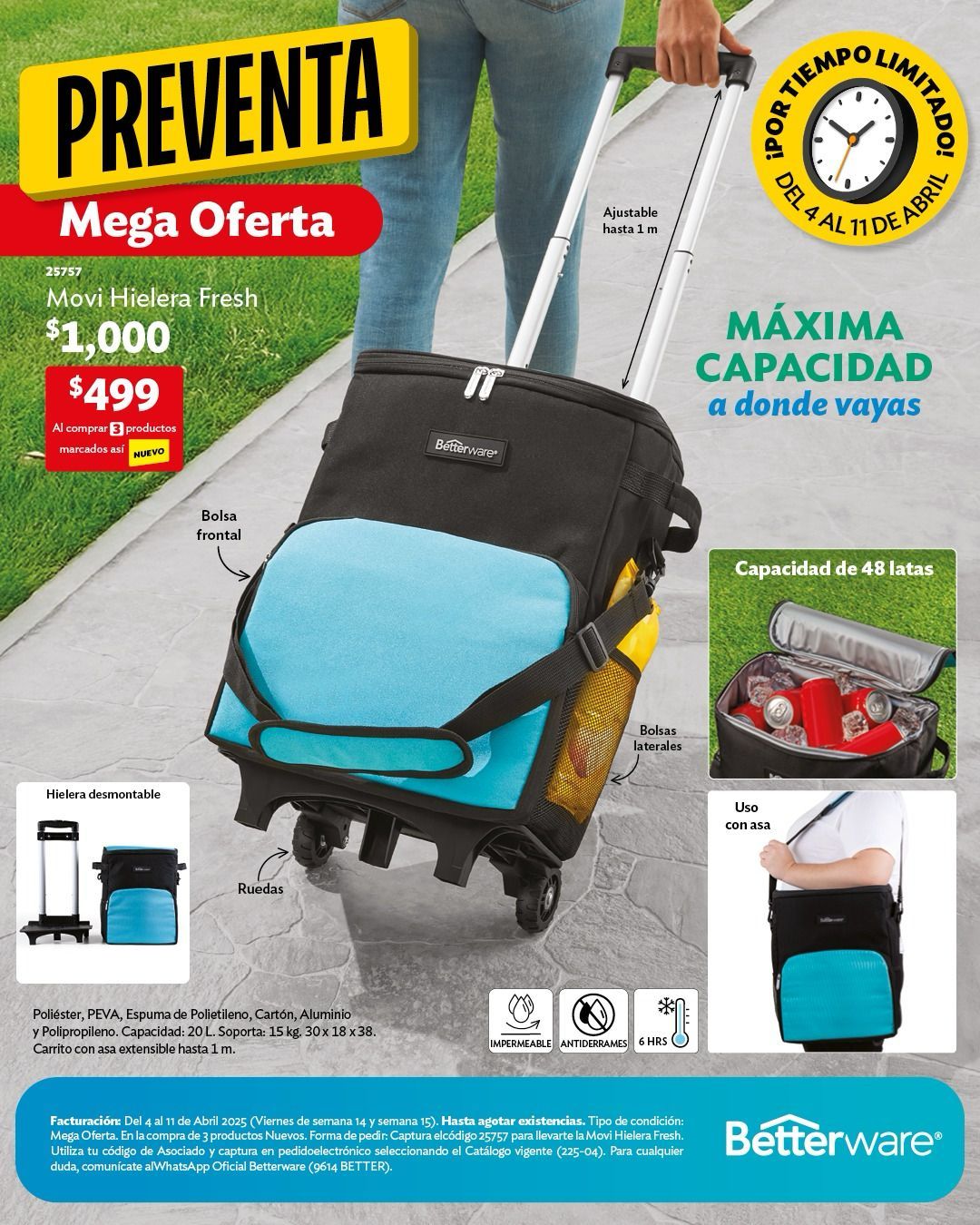 Betterware - 🌞 Movi Hielera Fresh ️ mantén tus bebidas frías todo el ...