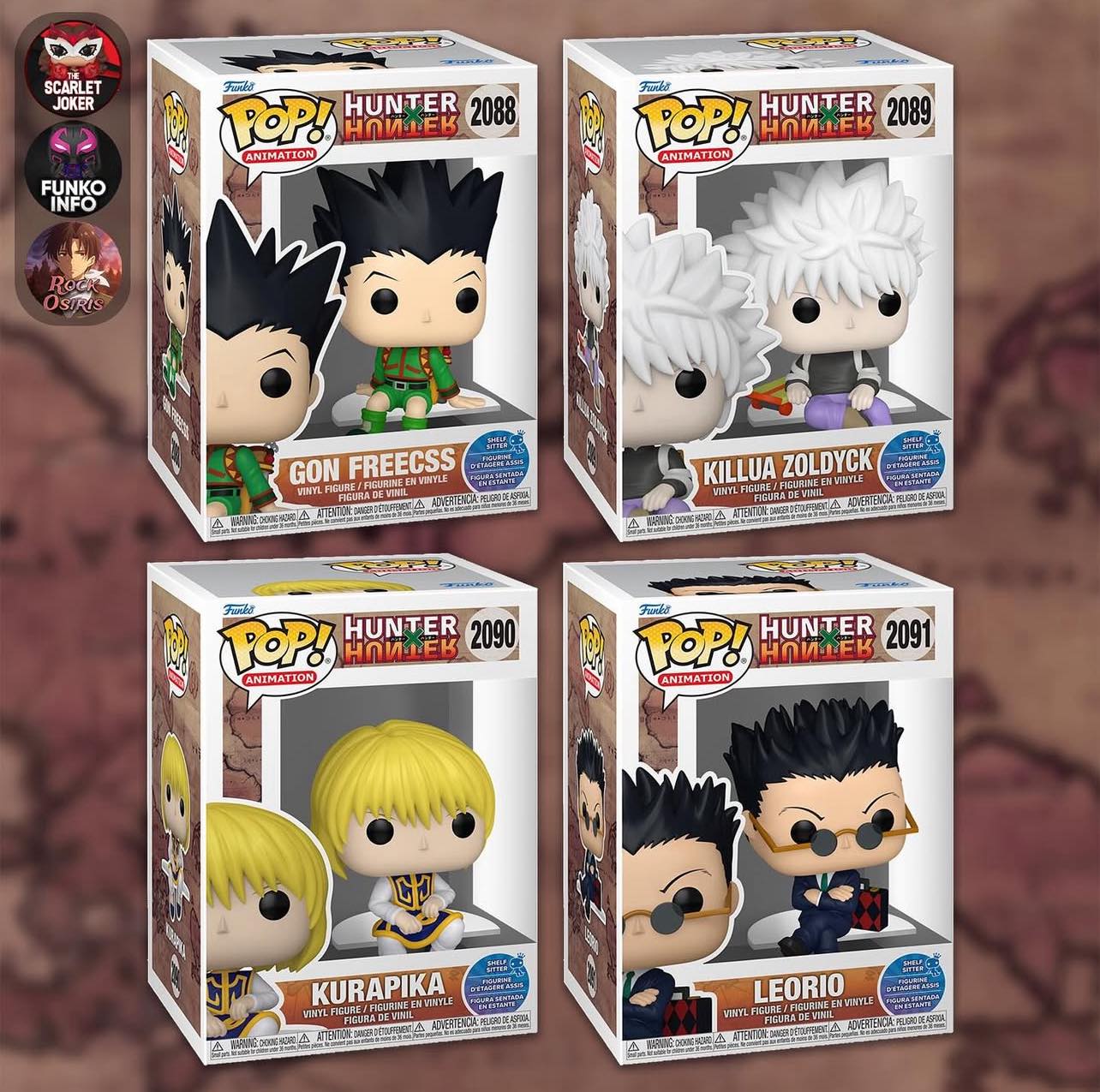 First look at Hunter x Hunter Shelf Sitters! #funko #hunterxhunter 