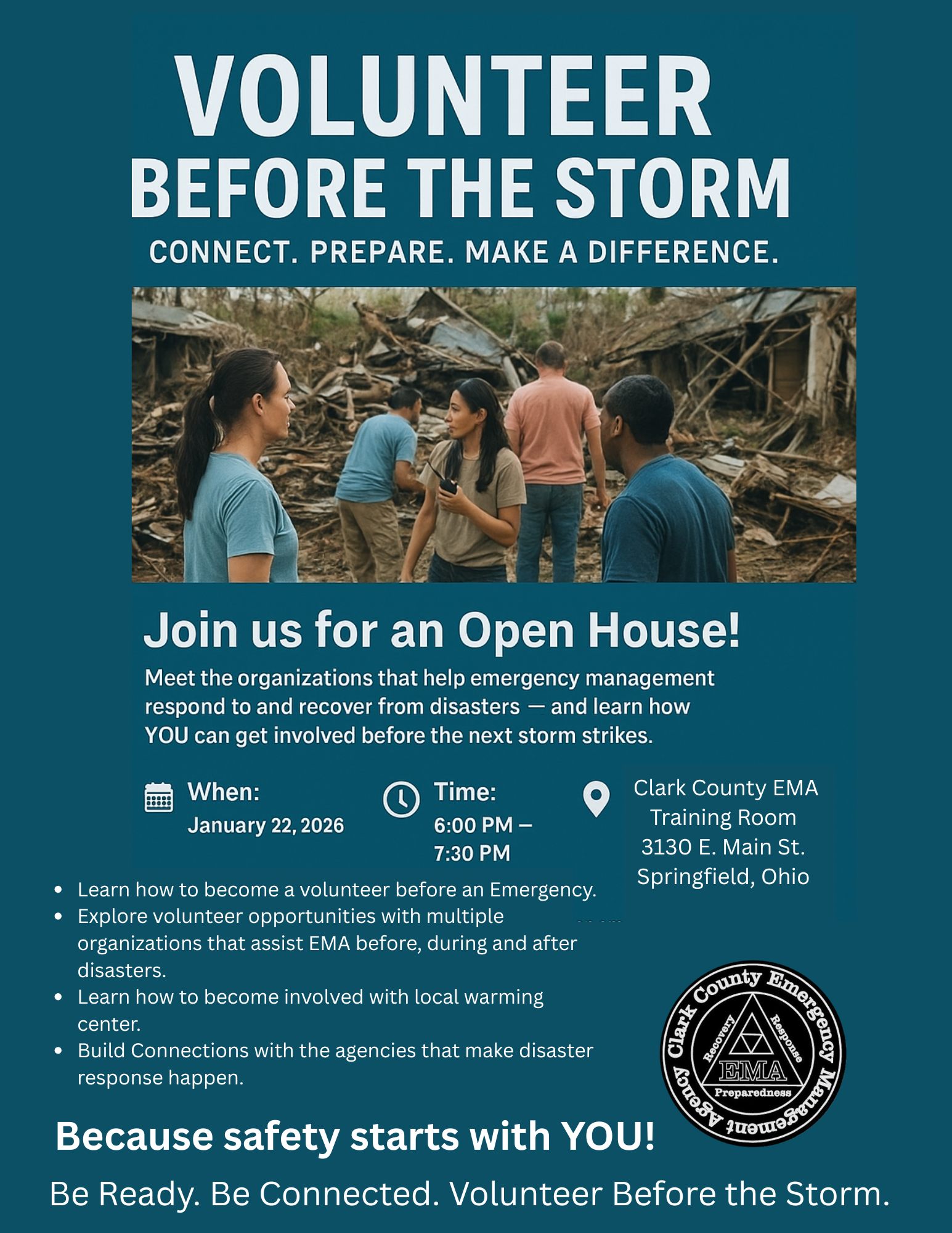 Clark - 🌟 Volunteer Before the Storm! 🌟 You don’t have to wait for a ...