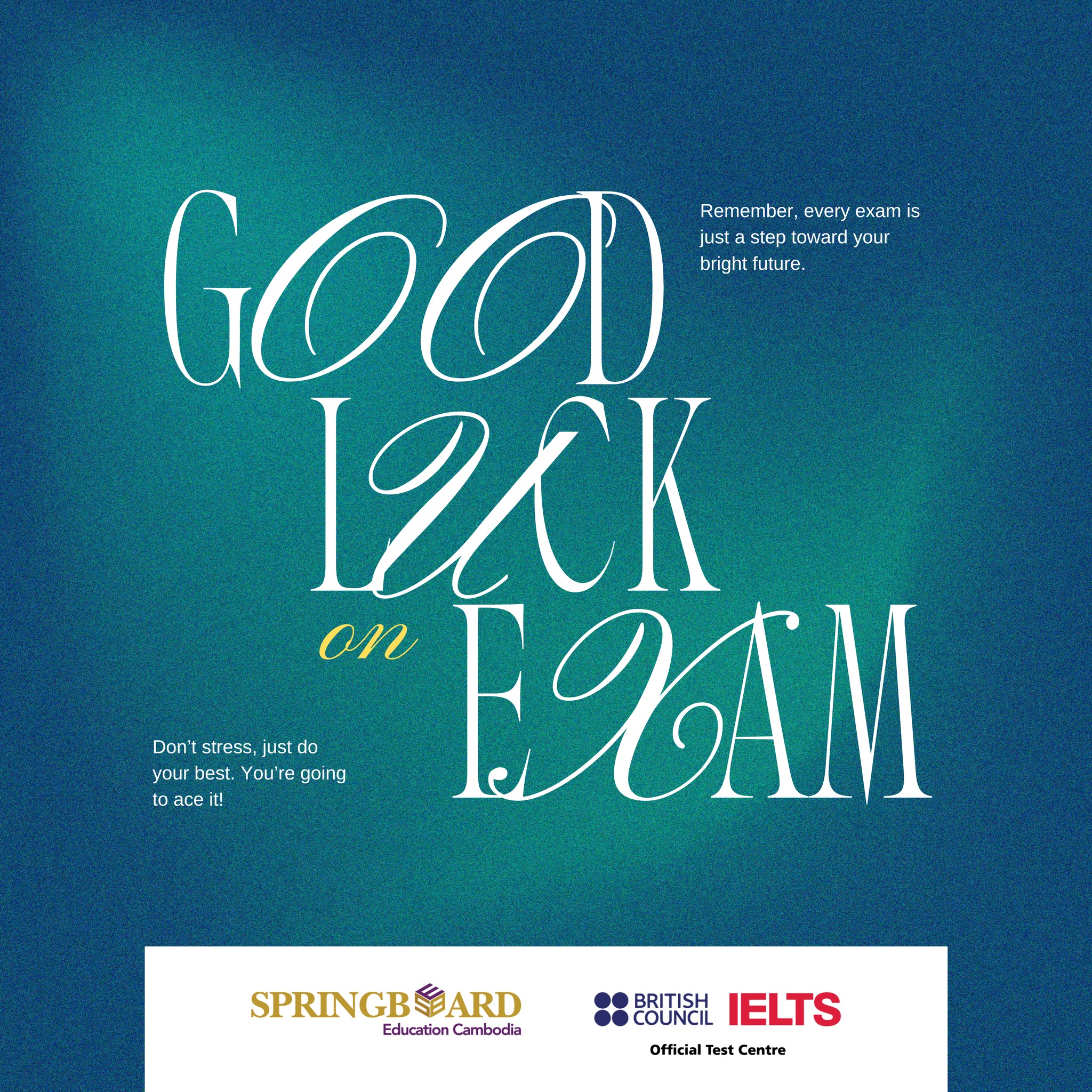 SpringBoard - Best of luck to everyone with the test this week! Keep ...