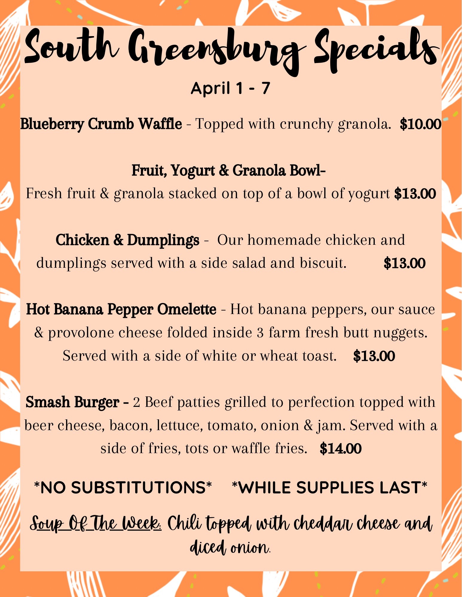 South Greensburg Restaurant | Greensburg PA