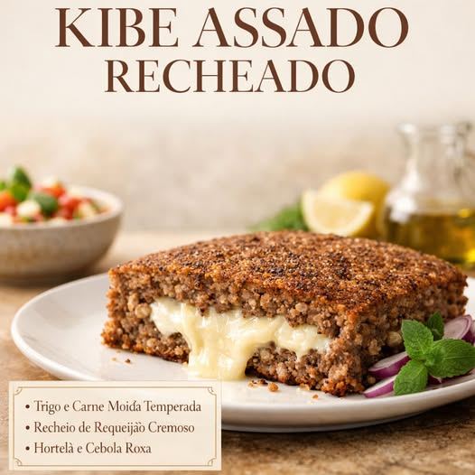 Receiteria - 🥘🧀 KIBE ASSADO RECHEADO: Surpreenda com Esse Recheio ...