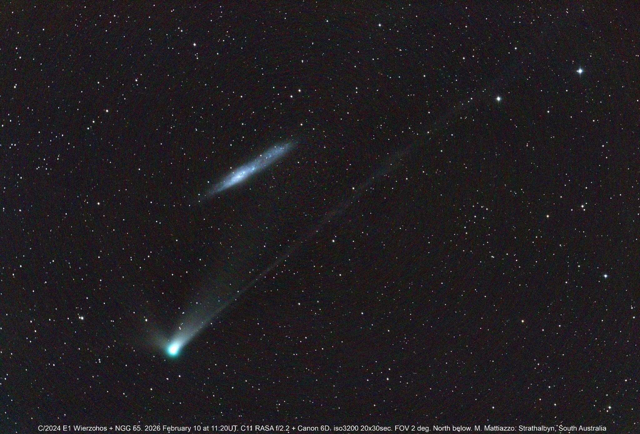 Southern - A lovely conjunction between a comet (C/2014 E1 Weirzchos ...