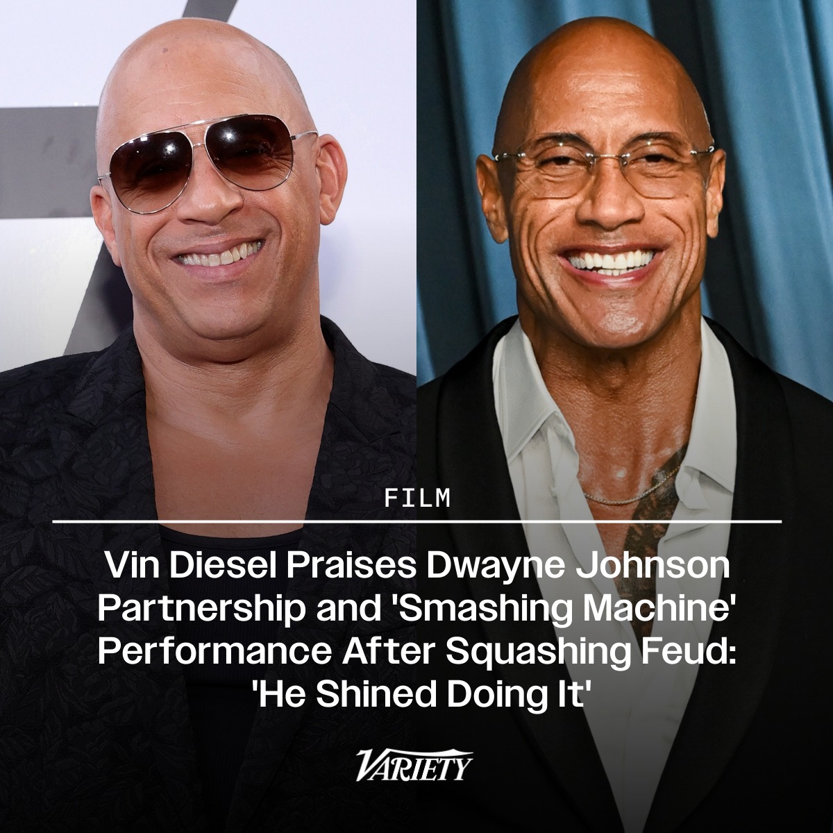 Variety - Vin Diesel celebrates Dwayne Johnson's 