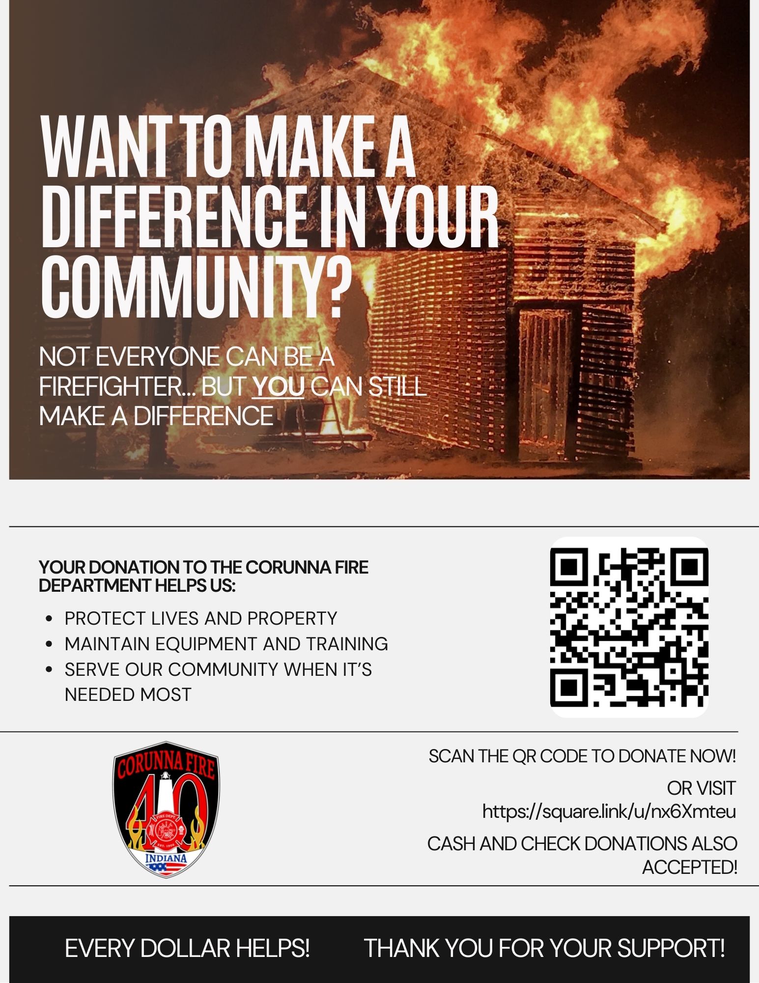 Corunna Volunteer Fire Department | Corunna IN