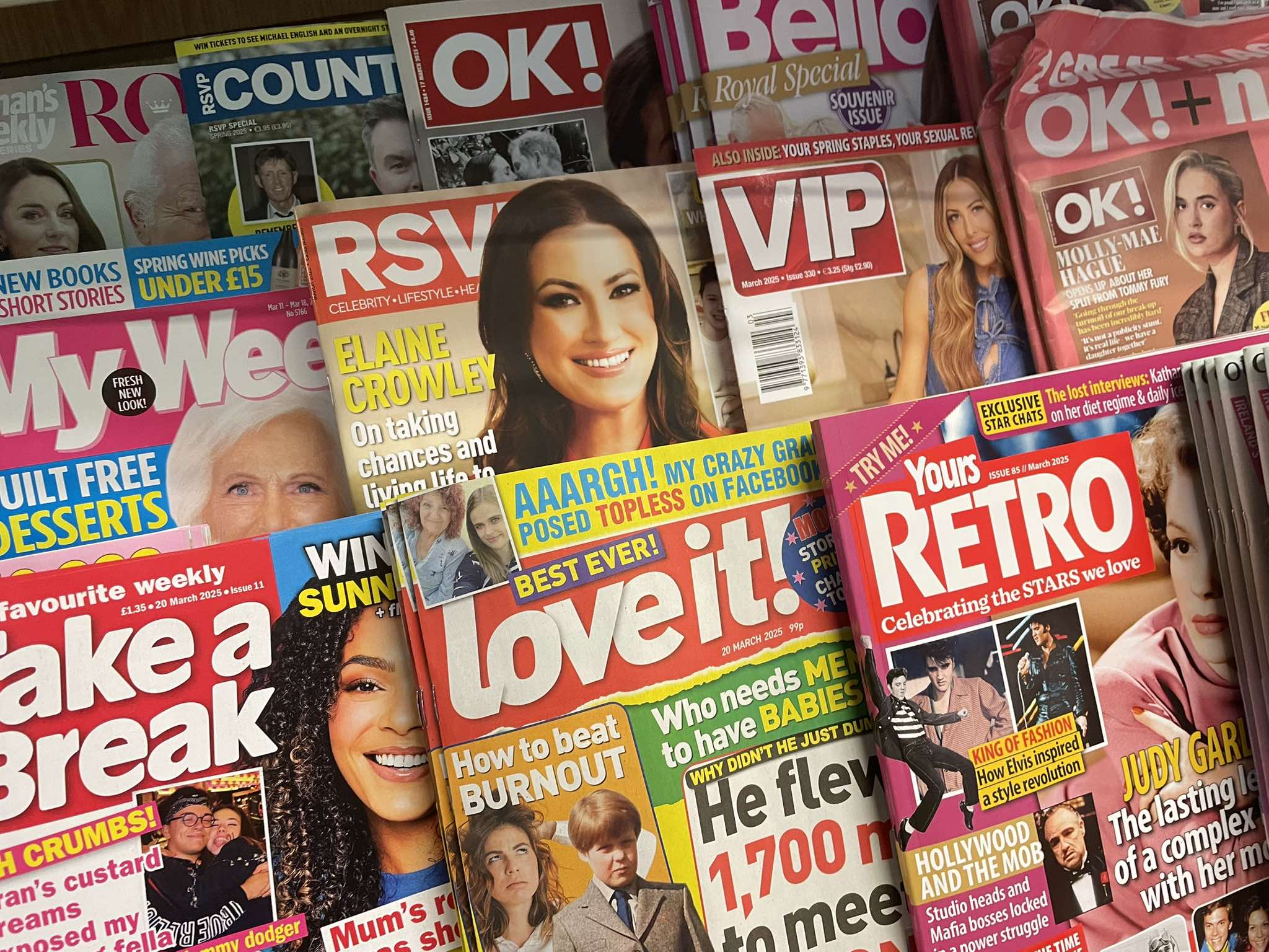 The A-Z of magazine titles received today, 20/03/25. CHECK OUT THE