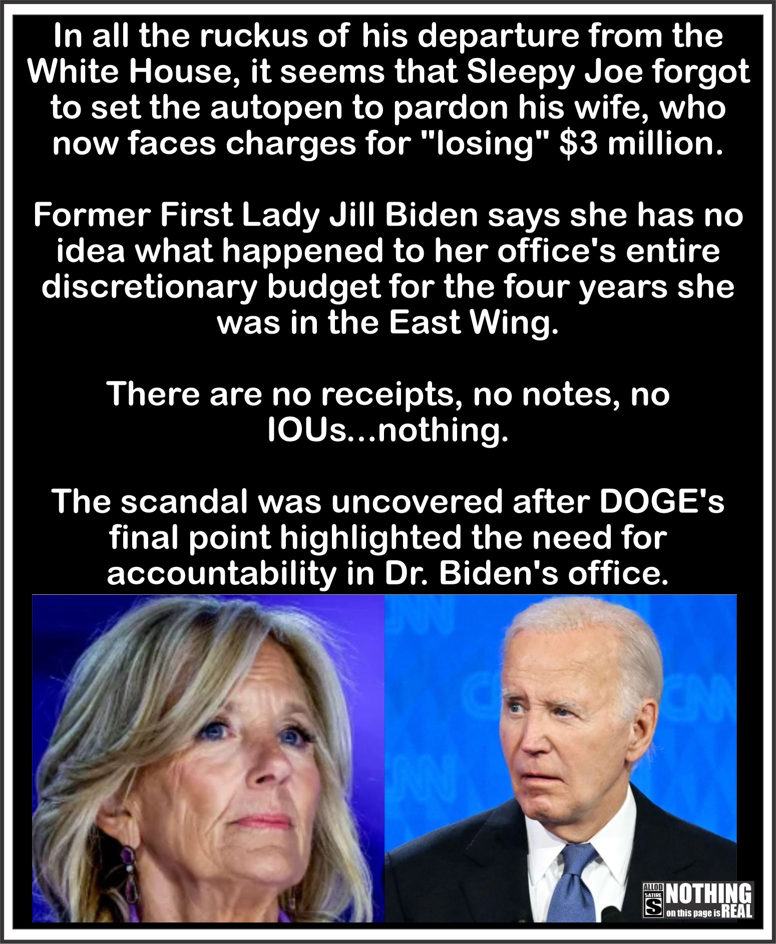 Even his wife was in on... - America's Last Line Of Defense | Facebook