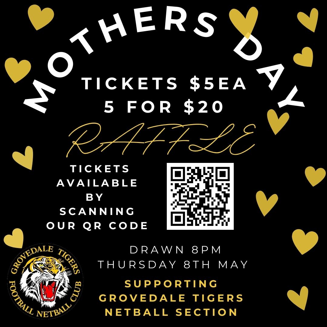 Grovedale - 🏐 NETBALL - MOTHERS DAY RAFFLE 🏐 We are pleased to announce ...