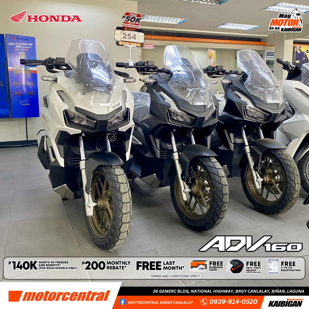 Motorcentral - Honda ADV 160 (Matte White and Matte Black)) 🔥 Cash ...