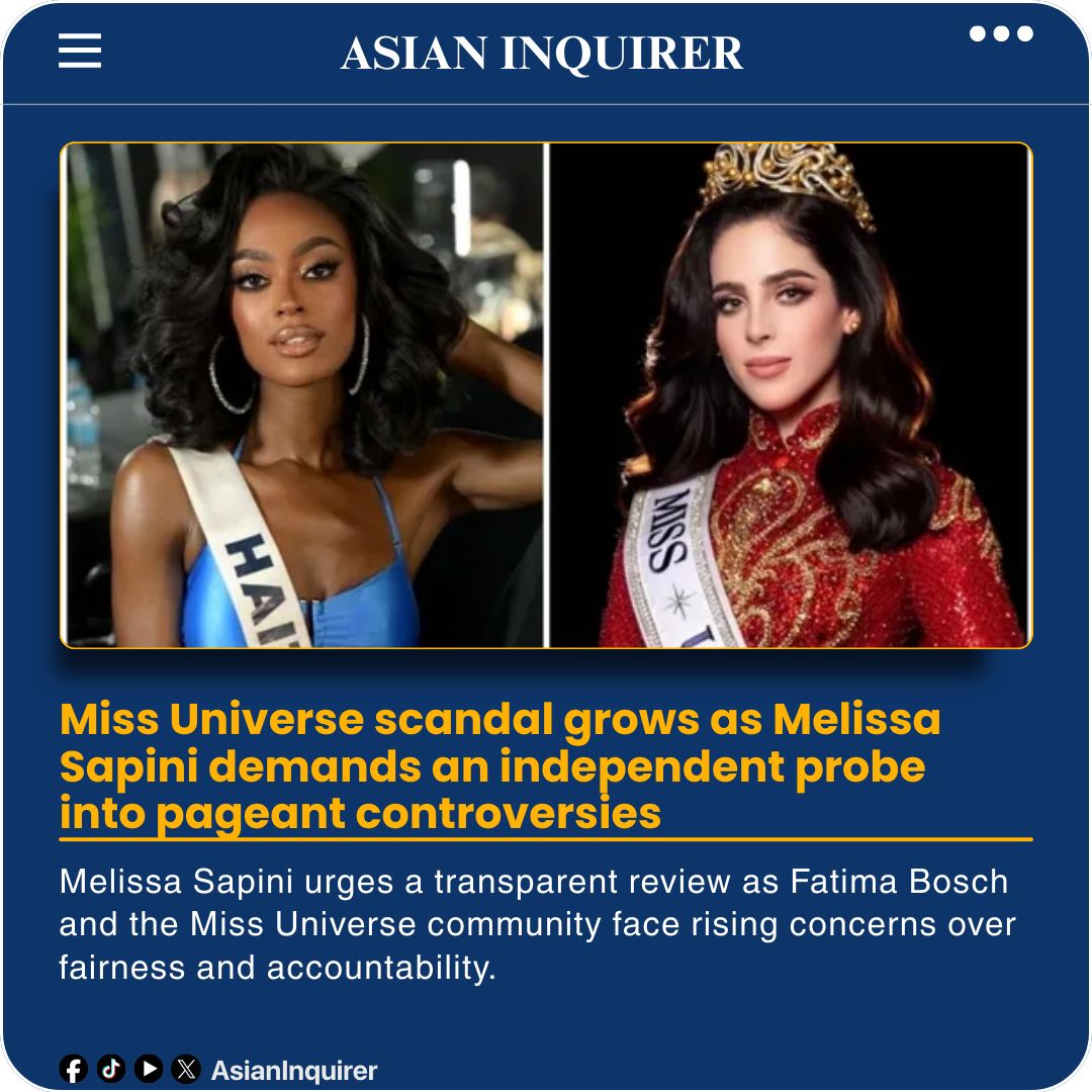 Asian - MISS UNIVERSE 2025 SCANDAL INTENSIFIES WITH HAITI’S CALL Miss ...