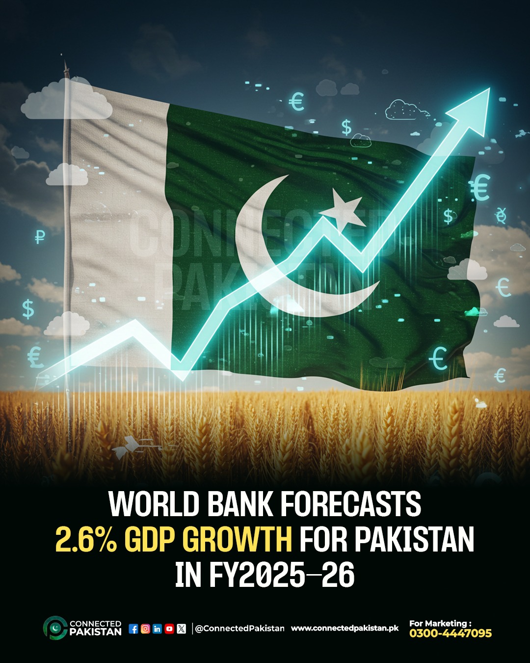 World Bank projects 2.6% GDP growth... - Connected Pakistan | Facebook