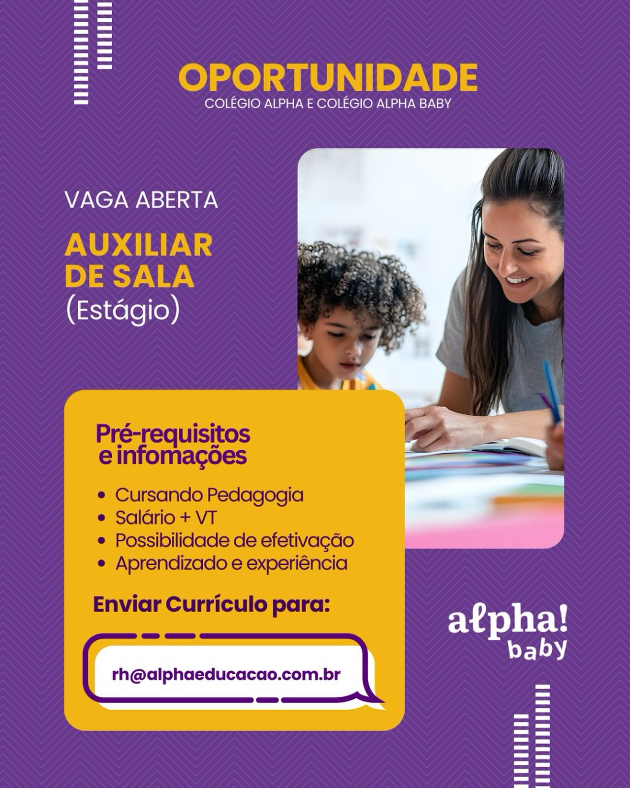 Colégio Alpha - Oportunidade no Colégio Alpha Baby Se... | Facebook