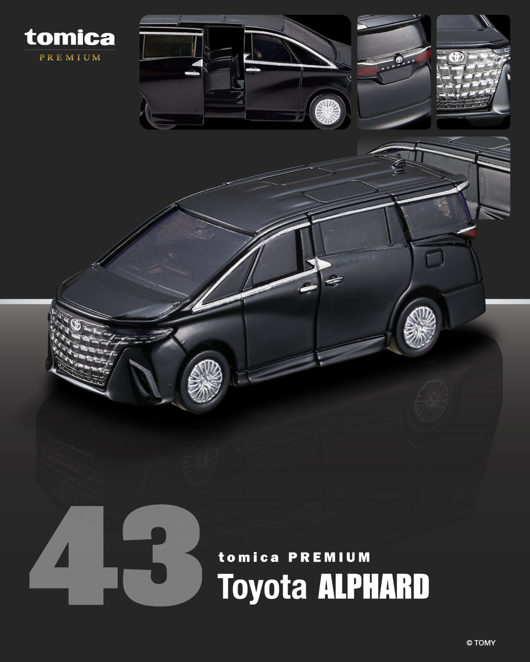 TOMICA】tomica PREMIUM No.43 Toyota Alphard 🔊 Coming very soon to